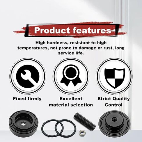 Car Wiper Plug, Rear Wiper Plug Cap Kit, Rear Windshield Wiper Block off Grommet Cap, Aluminum Rear Window Wipers Delete Cover Kit Compatible with Vehicle, SUV, RV(Black) in Saudi Arabia