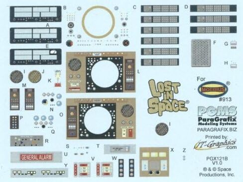 Lost In Space Jupiter 2 Model Kit Photoetch and Decal Set PGX121 in Saudi Arabia
