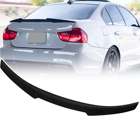 Rear Trunk Spoiler for BMW 2012-2018 F30 3 Series & 2014-2019 F80 M3 Sedan, M4 Style Gloss Black Wing Lip Compatible with 320 328 330 335 340 i/d/e/xDrive M3 in Saudi Arabia