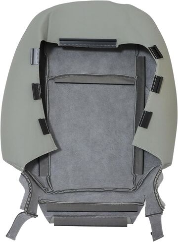 NLQR Front Driver Side Top Back Replacement Seat Cover Gray Microfiber Leather Compatible with Lexus ES350 2007 2008 2009 2010 2011 2012 in Kuwait