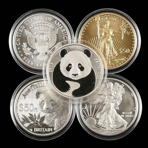 30 Pcs 40.6mm Silver Eagle Coin Holder Capsule,Acrylic Coin Case Silver Coin Storage for Collectors Round Clear in Saudi Arabia