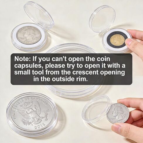 30 Pcs 40.6mm Silver Eagle Coin Holder Capsule,Acrylic Coin Case Silver Coin Storage for Collectors Round Clear in Saudi Arabia
