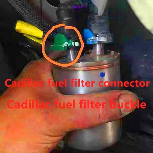 Fuel Filter Return Connector Clips,Fuel Line Quick Connector Fittings for Chevrolet,Ford,Buick,Escalade,Encore,Cadillac,XT5,XT4,XT6,SRX,CTS, 3/8 inch Steel to 3/8 inch Nylon Tubing,90 Degree Bends in Saudi Arabia