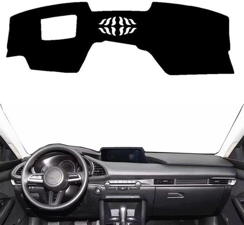 Fit for Mazda 3 BP Axela 2019-2024 (with HUD),Car Dashboard Cover,Anti Slip Dash Mat Dashboard Cover,Dash Board Cover Mat,Car Accessories in Saudi Arabia