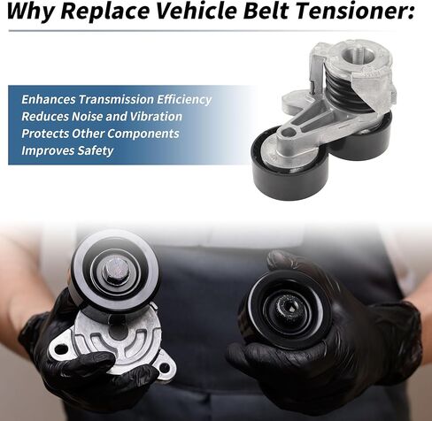 Belt Tensioner Drive Belt Tensioner Pulley Assembly for Bmw X5 2007-2013 No.11287565225 Metal 1 Pc in Kuwait