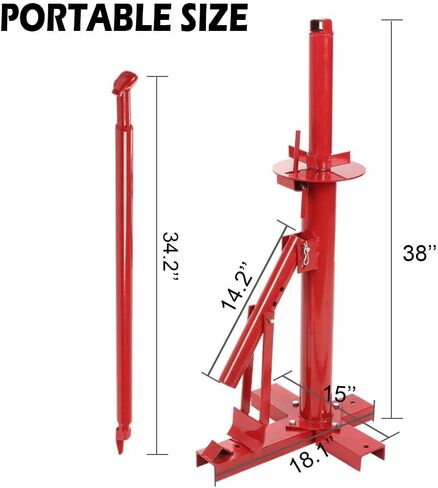 G-PLUS Manual Tire Changer, Tire Bead Breaker, Portable Hand Tool Manual Car Tire Compatible with Garage & Auto Shop in Kuwait