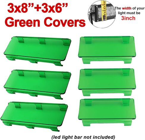 Snap-On Polycarbonate Modular Lens Cover – 42" Green for 3" Wide LED Light Bars, Off-Road Truck SUV ATV UTV in Saudi Arabia