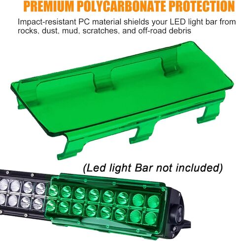 Snap-On Polycarbonate Modular Lens Cover – 42" Green for 3" Wide LED Light Bars, Off-Road Truck SUV ATV UTV in Saudi Arabia