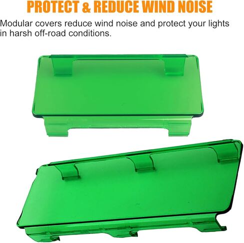 Snap-On Polycarbonate Modular Lens Cover – 42" Green for 3" Wide LED Light Bars, Off-Road Truck SUV ATV UTV in Saudi Arabia
