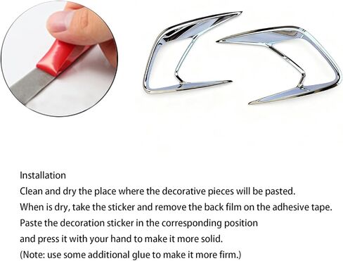 Auto Accessories Compatible with Toyota Grand Highlander 2024 2025 2026 Front Fog Light Lamp Cover Trim 2PC ABS Chrome in Saudi Arabia