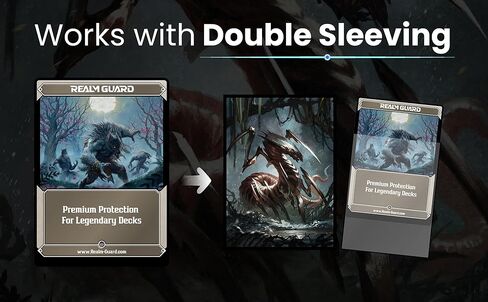 – 100ct Textured Matte TCG/MTG Card Art Sleeves (Sliver) in Saudi Arabia