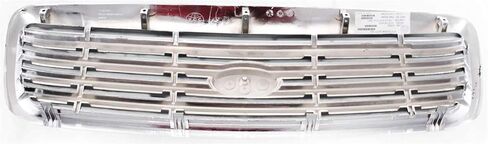 شبكة Garage-Pro متوافقة مع 1998-2011 Ford Crown Victoria ABS بلاستيك كروم / إدراج رمادي مطلي in Kuwait