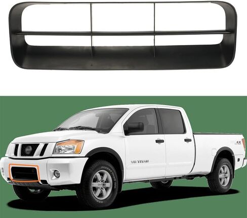 Matt Black Bumper Grille Compatible with 2004 2005 2006 2007 Ni ssan TITAN Armada LE SE Bumper Finish Trim Lower 62050-7S200 in Kuwait