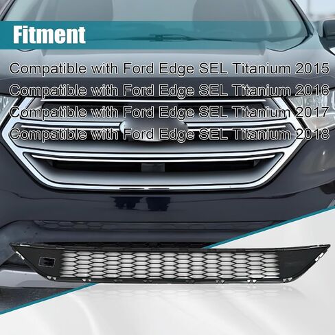GXARTS شبكة أمامية سفلية سوداء اللون FT4Z-17K945-AA متوافقة مع Ford Edge SEL Titanium 2015-2018 in Kuwait