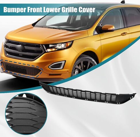 GXARTS شبكة أمامية سفلية سوداء اللون FT4Z-17K945-AA متوافقة مع Ford Edge SEL Titanium 2015-2018 in Kuwait