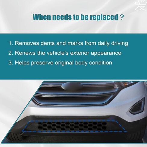 GXARTS شبكة أمامية سفلية سوداء اللون FT4Z-17K945-AA متوافقة مع Ford Edge SEL Titanium 2015-2018 in Kuwait