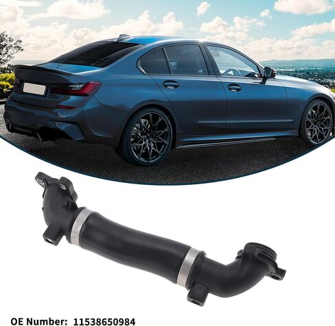 Radiator Hose Heater Hose No.11538650984 for BMW 230i Base 2.0L 2022-2025 Rubber Coolant Pipe Black 1 Pc in Kuwait