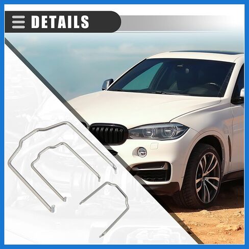 زنبرك الاحتفاظ بخرطوم الرادياتير، مشبك مشبك حذاء الحصان، لسيارة BMW E39 E38 E60 E90، معدن، لون فضي، مجموعة واحدة من ملحقات السيارات in Kuwait