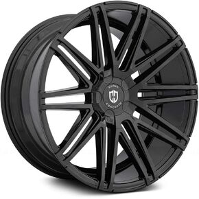 Curva C48 Custom Wheel - 22x10.5, 25 Offset, 5x114.3 Bolt Pattern, 71.5mm Hub - Gloss Black Rim in Saudi Arabia