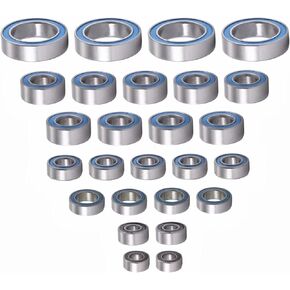 Compatible with Tamiya XV01 1/10 RC Car Upgrades Accessories Modification Parts 26PCS Rubber Sealed Ball Bearing Kit RC Assortment in Kuwait