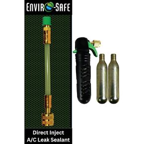 ENVIRO-SAFE Proseal Direct Inject - AC Leak Repair | 30-Second Install • Original USA Manufacturer • R22 R1234YF R410a R134a (with Installation Kit (30 Second Install), 5 Ton (Standard Home A/C)) in Kuwait