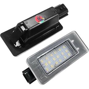 2PCS Car LED License Plate Light, Automotive Rear Tag Lamp Assembly Kit, Vehicle License Plate Lighting Bulb Replacement Accessories Compatible with Most Cars (Black) in Saudi Arabia