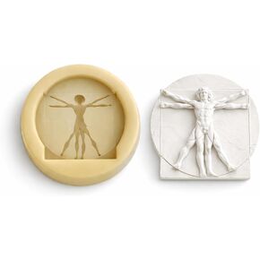 AngleThing Classical Sculpture Silicone Mold Series – Vintage Relief & Intaglio Mold for Candle Soap Plaster Resin Clay DIY (Apollo, Vitruvian Man, Pieta, Madonna, Couple Cameo) (Couple Cameo Set) in Kuwait