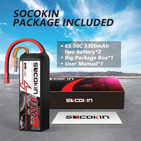 6S 3300mAh Lipo Battery 22.2V 50C RC Battery with T-Plug Connector for RC Model Vehicles Car Trucks Truggy Boat in Kuwait