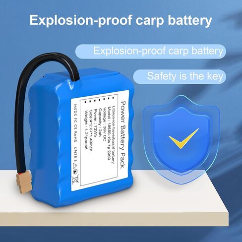 36V (Fit 42V) 2Ah DC Replacement Battery for Hover-1,10S1P, Jetson for 150W-300W Dual Motor, 4 x1.49 x 2.67 inches Long Lasting, Durable.Easy to Install. in Saudi Arabia