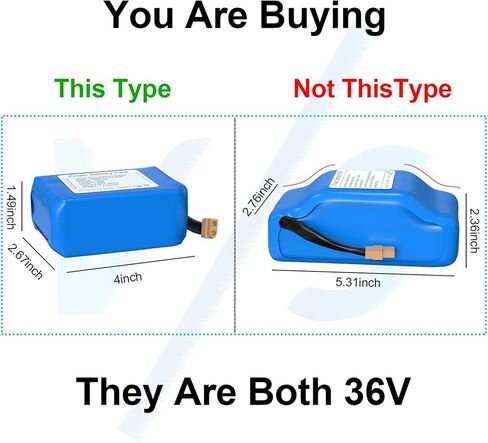 36V (Fit 42V) 2Ah DC Replacement Battery for Hover-1,10S1P, Jetson for 150W-300W Dual Motor, 4 x1.49 x 2.67 inches Long Lasting, Durable.Easy to Install. in Saudi Arabia