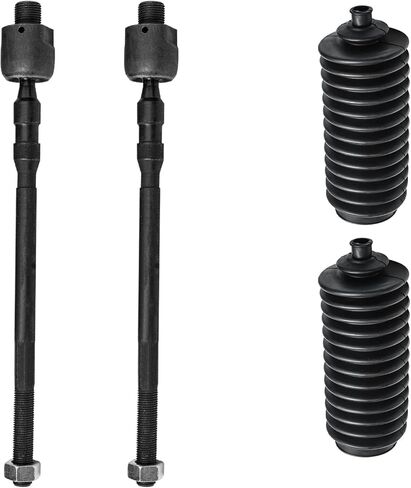 Detroit Axle - Front 4pc Tie Rods Kit for 05-09 Subaru Outback Legacy, 2 Inner Tie Rod Ends 2 Boots 2005 2006 2007 2008 2009 Replacement in Kuwait