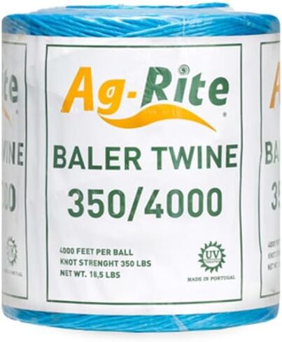 Baling Twine, Poly Propylene 350 Pound Knot Strength and 4,000 Foot Length, Single Spool, Crop Baling, Commercial Bundling (Blue) in Saudi Arabia