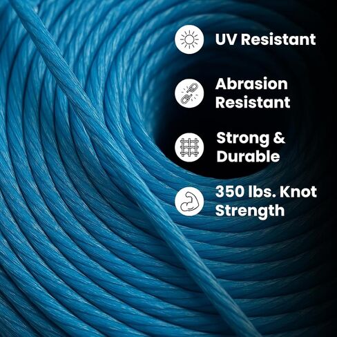 Baling Twine, Poly Propylene 350 Pound Knot Strength and 4,000 Foot Length, Single Spool, Crop Baling, Commercial Bundling (Blue) in Saudi Arabia