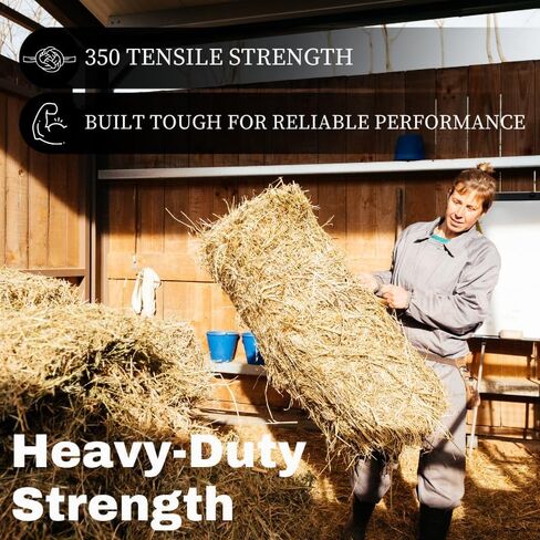 Baling Twine, Poly Propylene 350 Pound Knot Strength and 4,000 Foot Length, Single Spool, Crop Baling, Commercial Bundling (Blue) in Saudi Arabia
