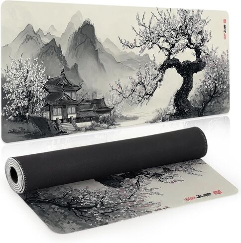 Kraken Large Gaming Mouse Pad, XL Extended Desk Mat, Big Mousepad Non-Slip Rubber Base, Laptop Pad Decor, Computer Keyboard Mat for Gamers, Office&Home, 31.5x11.8in, Dark Octopus in Kuwait
