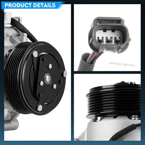 TadaMark A/C Air Conditioner Compressor With Clutch Fit for Honda Civic 2016-2018 2.0L(Naturally Aspirated Only), for Civic 2019 2.0L, for Civic 2020-2021 2.0L(Naturally Aspirated Only), Not for 1.5L in Kuwait
