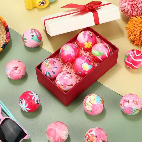 Liliful 60 Pcs Flamingo Party Beach Stress Balls Hawaii Swimming Pool Water Ball Pink Squeeze Foam Stress Relief Fidget for Hawaiian Party Favors Summer Pool in Kuwait