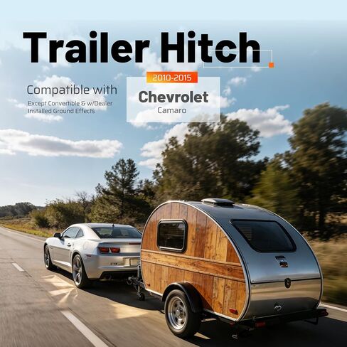 Class 1 Trailer Tow Hitch, 1.25 Inch Receiver Compatible with 2010-2015 Chevrolet Camaro w/Dealer Installed Ground Effects Except Convertible Trailer Hitch Receiver in Kuwait