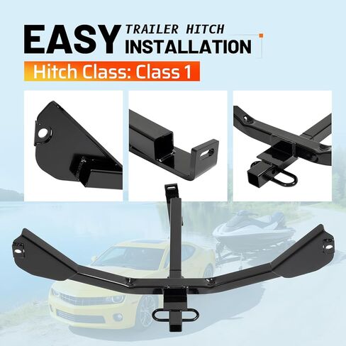 Class 1 Trailer Tow Hitch, 1.25 Inch Receiver Compatible with 2010-2015 Chevrolet Camaro w/Dealer Installed Ground Effects Except Convertible Trailer Hitch Receiver in Kuwait
