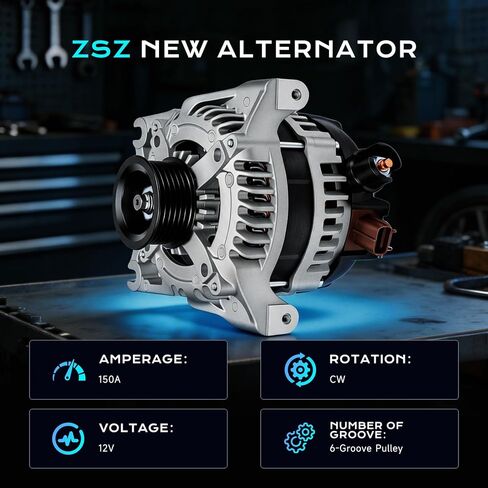 ZSZ NEW 11292N Alternator Compatible with Ford F-150 2009-2010 4.6L/5.4L,Expedition & Navigator 2009-2010 V8 5.4L, 12V 150A Alterntor Replaces #9L3T10300CB 104210-5970 AL1T10300AA in Saudi Arabia