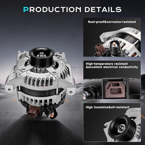 ZSZ NEW 11292N Alternator Compatible with Ford F-150 2009-2010 4.6L/5.4L,Expedition & Navigator 2009-2010 V8 5.4L, 12V 150A Alterntor Replaces #9L3T10300CB 104210-5970 AL1T10300AA in Saudi Arabia