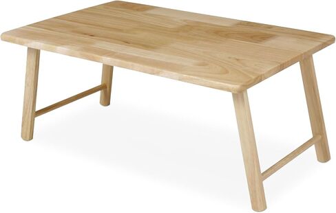 PJ Wood Folding Laptop Desk Tray, Lightweight Portable Table for Bed or Couch Computer Work, Eating at Home, Small Spaces, 24 Inch, Natural in Saudi Arabia