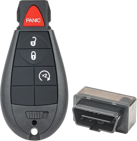 Vurkcy Key Fob Kit Replacement for 09-12 Dodge Ram& Journey/ 08-12 Durango Charger/ 08-14 Challenger/ 08-20 Grand Caravan/ 08-13 Grand Caravan/ 08-16 Chrysler Town Country/ 09-12 VW Routan in Kuwait