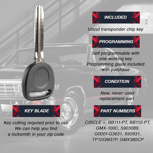 Car Keyless Entry 6-Button Remote Replacement with Aftermarket Key for 2007 2008 2009 2010 2011 2012 2013 2014 Cadillac Escalade (Non-Prox) Chevrolet Suburban Tahoe GMC Yukon (15913427 OUC6000066) in Kuwait