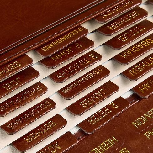EASFREEA Leather Black Bible Tabs for Men and Women,Gold Bible Book Tabs,Large Print Stickers,Study Bible Index,Book Labels,Easy to Read and Apply,66 Chapters & 14 Blank Labels(Black) in Saudi Arabia