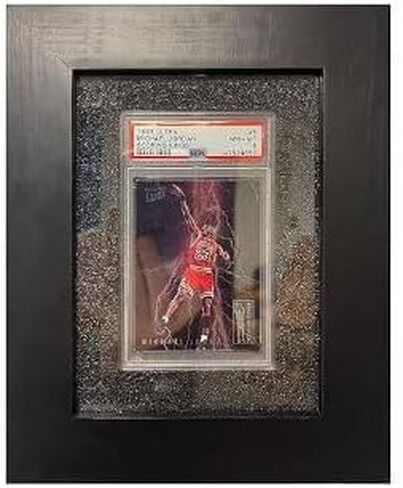 Ultimate PSA and BGS Graded Sports Card Hanging Wall Mount Protective Display Holder. 9.5 x 7.5 Inch Frame to Protect and Show Off Rare Standard Sized Certified Cards and Appraisal Plaque (1, Black) in Saudi Arabia