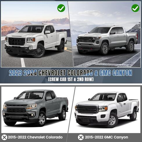 in-Channel Rain Guards Compatible with 2023 2024 2025 Chevy Colorado GMC Canyon Crew Cab 1ST & 2ND Row, Wind Vent Visors, Side Window Visors Window Deflectors Rain Guards with 8Pcs Clips (4Pcs/Set) in Saudi Arabia