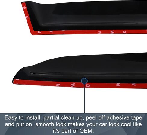 in-Channel Rain Guards Compatible with 2023 2024 2025 Chevy Colorado GMC Canyon Crew Cab 1ST & 2ND Row, Wind Vent Visors, Side Window Visors Window Deflectors Rain Guards with 8Pcs Clips (4Pcs/Set) in Saudi Arabia