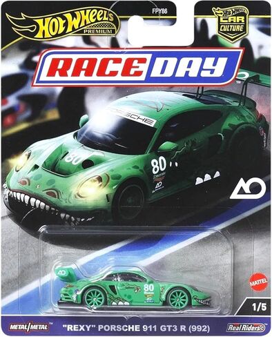 مجموعة سيارات السباق النهارية من Hot Wheels، 5 سيارات مصبوبة، بورش 911 GT3، كورفيت C8.R، بنتلي كونتيننتال GT3، نيسان Z GT4، BMW 320 FPY86-961D in Kuwait