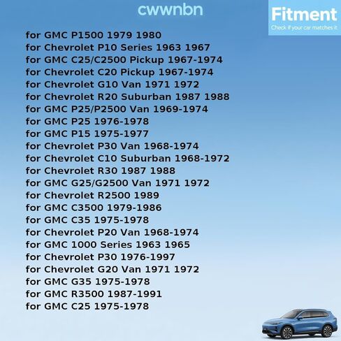 Front Lower Suspension Control Arm Shaft Kit Replacement 3901038 for Chevrolet G20 Van 1971 1972 2 Pcs in Kuwait